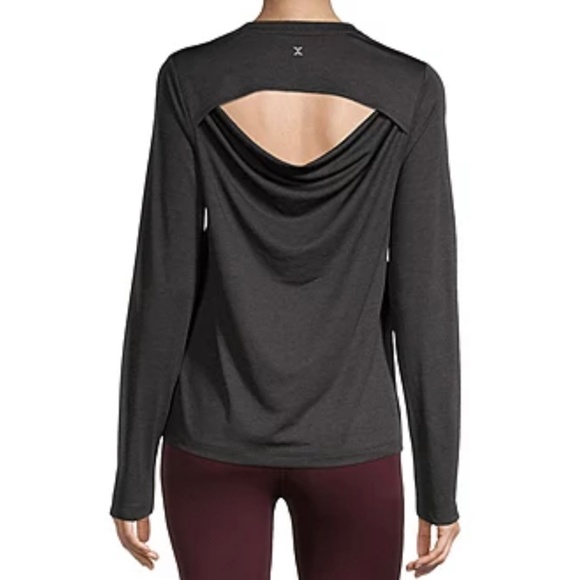 Xersion Women's Black Crew Neck Long Sleeve T-Shirt Size XXL - Picture 3 of 9